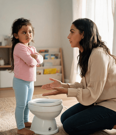 Your child can use the potty, but every request becomes a fight.