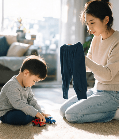 Your child still has accidents unless you remind them.
